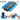 Blue 12cm contour gauge from Profila Tools used for tracing complex profiles around objects, shown in multiple application scenarios.