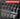 Set of drill bits with a list of characteristics on a black background