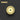 A circular saw blade with a gold glitter outer section and a pale cream center, shown on a dark gray background with concentric wave lines. A gold label in the top-left corner reads 'SAW BLADE 1 PC'.