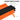 Orange and black measuring tool with text highlighting accuracy and design features on a white background