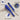 Blue pen with features highlighted on a wooden surface