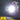 COB light source with warning label on a dark background
