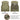 Khaki vest with detachable fabric feature shown from front and back, with text explaining the feature.