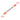 Mechanical pencil with orange grip and spring mechanism on a white background