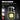 Mini LED flashlight with polymer lithium battery on a black background