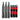 Set of utility knives with red and black design on a white background.