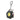 Multifunctional keychain light with carabiner on a white background