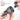 Multifunctional screwdriver with interchangeable bits held by a hand on a white background