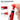 Red pen with built-in sharpener being held by a hand, showing the sharpener mechanism.