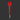 Red screwdriver with a ball-shaped head on a dark background