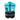 Safety work vest with blue and black design on a white background