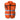 Orange safety vest with reflective stripes type 3 on a white background