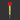 Screwdriver with red handle and gold metal shaft on a dark background
