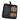 Set of screwdrivers with orange handles in a black case on a white background