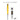 Yellow pen with a box of lead and a pencil sharpener on a white background