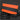 Orange squeegee with black handle on a dark background