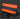 Orange squeegee with black handle on a dark background