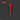 Red pen with cap on a black background
