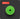 A bright green circular disc with a central hole, shown from above on a dark gray background with subtle concentric wave lines. A red label in the top-left corner reads '125 MM 1 PCS INNER HOLE 22 MM'.
