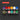 A 5-inch set of 12 circular abrasive discs in multiple colors, including purple, red, orange, yellow, white, blue, pink, teal, brown, and green, arranged on a dark textured background with a red label at the top reading '5 INCH SET 12 PCS'.