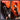 Before and after comparison of a drill bit held by a hand against an orange background.