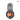 Black and orange laser level on a white background