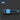 Blue brush on a black background with 'BLUE' label