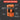 Orange safety vest with features highlighted on a dark background