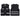 Black vest with reflective stripes on a white background