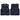 Navy blue vest type 2 with multiple pockets on a white background
