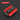 Red and black tool on a dark background with text indicating size.