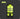 Yellow safety vest with reflective stripes on a dark background