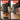 Before and after comparison of a backpack on a wooden surface with tools.