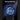 Dynamic front view of a mini turbo jet fan with glowing blue vortex representing strong wind force on a dark background.