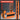 Orange measuring tool with features listed on a gray background