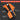 Orange and black tool with features highlighted on a dark background