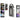 Multifunctional flashlight with various tools and lights on a white background
