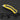 Yellow and black utility knife with features highlighted on a dark background