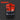 Red and black safety vest on a dark background