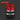 Red and black safety vest with reflective stripes on a dark background