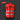 Red safety vest with reflective stripes on a dark background