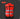 Red safety vest with reflective stripes on a dark background