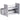 Metal tool organizer stand with multiple compartments on a white background