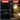 Before and after comparison of a flashlight on a workbench with tools.