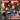 Before and after comparison of a man and child in a workshop setting with tools.