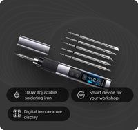 100W Adjustable Temperature Soldering Iron with PD/QC Fast Charging