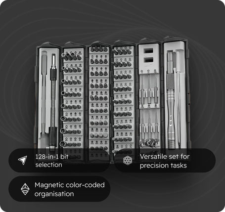 128-in-1 manual screwdriver set