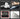 Set of tools including a gauge, wrench, punch and chisel set, and rods on a black background.