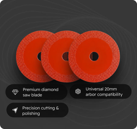 3 3-Inch Diamond Cutting Disc for Tile, Ceramic & Stone