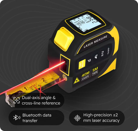 4-in-1 Bluetooth Laser Tape Measure